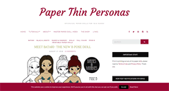Desktop Screenshot of paperthinpersonas.com